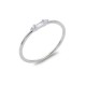 THREE ZIRCONS RING