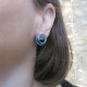 PENDIENTES OBA AZUL TURQUESA (ORFEGA)