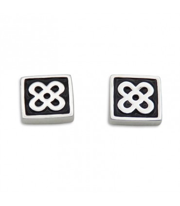 SQUARE MODERNIST FLOWER TILE EARRINGS (PANOT BARCELONA)