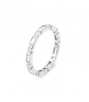 ZIRCONIA RECTANGLE CIRCLE RING