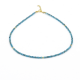 Necklace choker Neon Apatite (mineral)