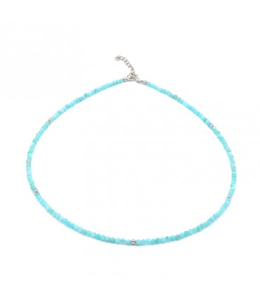 Collar choker Amazonita (mineral)