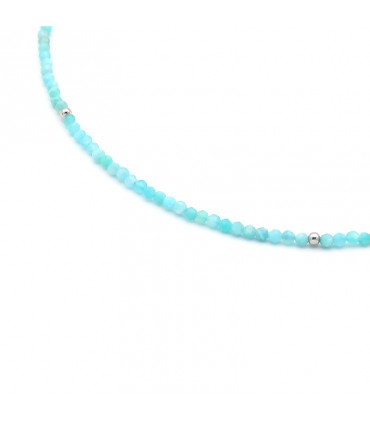 Collar choker Amazonita (mineral)