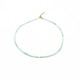 Necklace choker Chrysoprase (mineral)