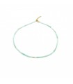 Collar choker Crisoprasa (mineral)