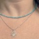 Collar choker Amazonita (mineral)
