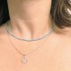 Collar choker Amazonita (mineral)