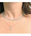 Collar choker Amazonita (mineral)