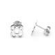 GOLD OR SILVER MODERNIST FLOWER EARRINGS (PANOT BARCELONA)