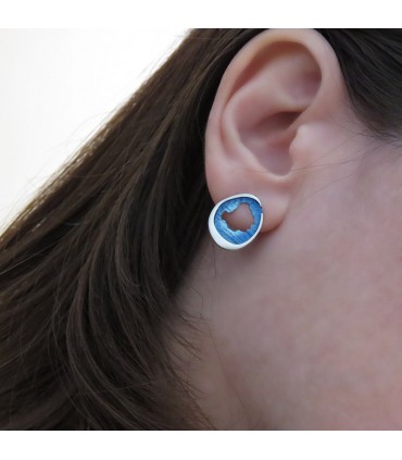 PENDIENTES OCASO AZUL (ORFEGA)