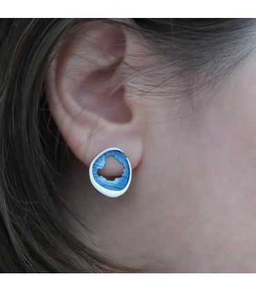 PENDIENTES OCASO AZUL (ORFEGA)