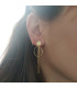 CIRCLE AND LINE EARRINGS