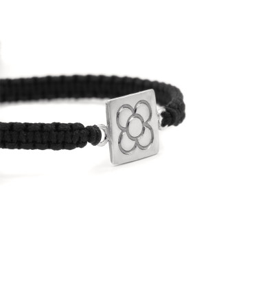 FLOWER OF BARCELONA SQUARE MACRAMÉ BRACELET (PANOT)