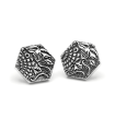 PENDIENTES BALDOSA HEXAGONAL DE GAUDÍ (PANOT GAUDÍ, BARCELONA ) OXIDADO
