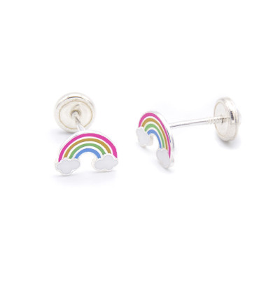 RAINBOW EARRINGS (SCREW)