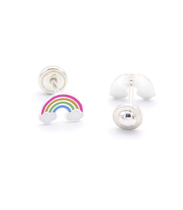 PENDIENTES ARCOÍRIS (ROSCA)