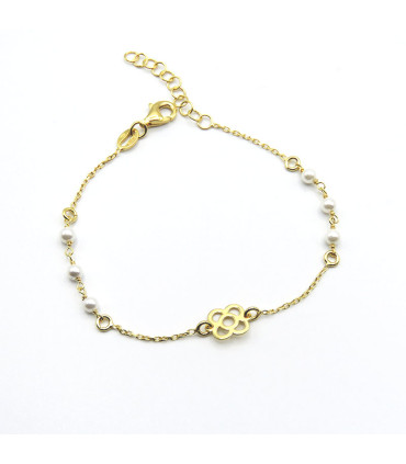 PULSERA FLOR DE BARCELONA Y PERLAS (PANOT)