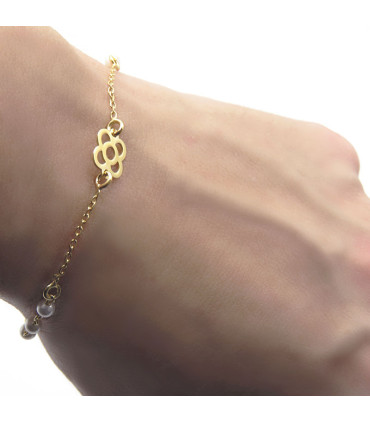 PULSERA FLOR DE BARCELONA Y PERLAS (PANOT)
