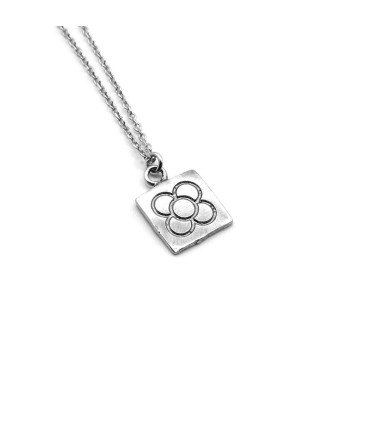 FLOWER OF BARCELONA OXIDISED TILE PENDANT (PANOT)