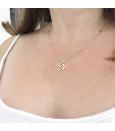 COLLAR AMB ESMALT RAJOLA DE BARCELONA (PANOT)