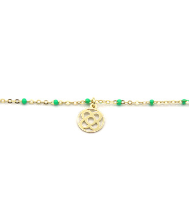 BRACELET WITH ENAMEL BARCELONA FLOWER (PANOT)