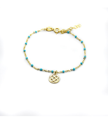 PULSERA CON ESMALTE FLOR DE BARCELONA (PANOT)