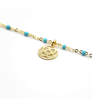BRACELET WITH ENAMEL BARCELONA FLOWER (PANOT)