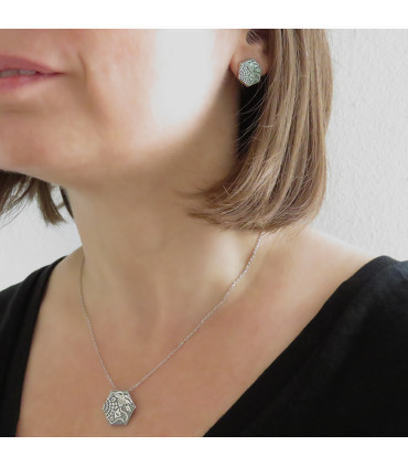 GAUDÍ HEXAGONAL TILE NECKLACE (PANOT GAUDÍ, BARCELONA )