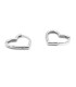 SMALL HEART HOOP EARRING