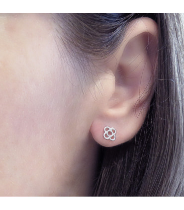 ARRACEDES FLOR MODERNISTA MINI D'OR O PLATA (PANOT DE BARCELONA)