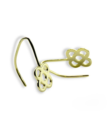 MODERNIST FLOWER LONG EARRINGS WITH HOOK (PANOT BARCELONA)