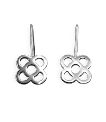 MODERNIST FLOWER LONG EARRINGS WITH HOOK (PANOT BARCELONA)