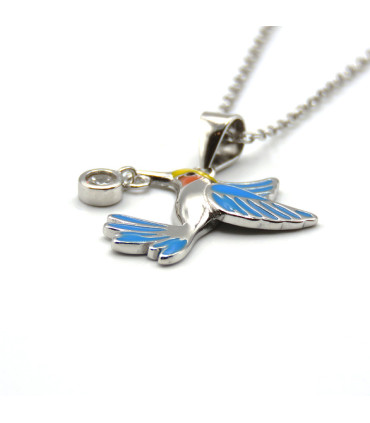 HUMMINGBIRD PENDANT NECKLACE
