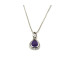 AMETHYST TEARDROP PENDANT (SEMIPRECIOUS STONE)