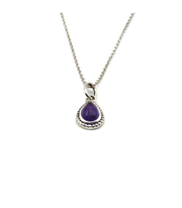AMETHYST TEARDROP PENDANT (SEMIPRECIOUS STONE)