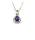 AMETHYST TEARDROP PENDANT (SEMIPRECIOUS STONE)