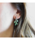GREEN COPEY EARRINGS (ORFEGA)