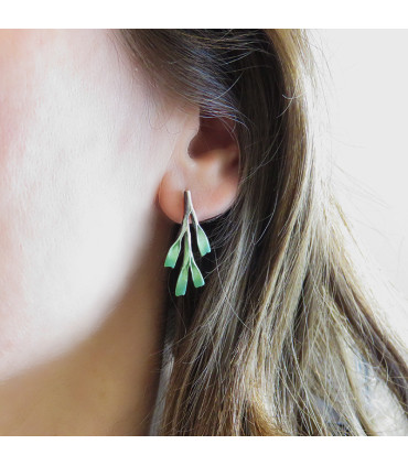 GREEN COPEY EARRINGS (ORFEGA)