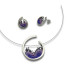 MAUVE WAVE EARRINGS (ORFEGA)