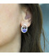 PENDIENTES OLA MALVA (ORFEGA)