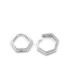 HEXAGON HOOP EARRING