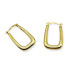 RECTANGULAR HOOP EARRING
