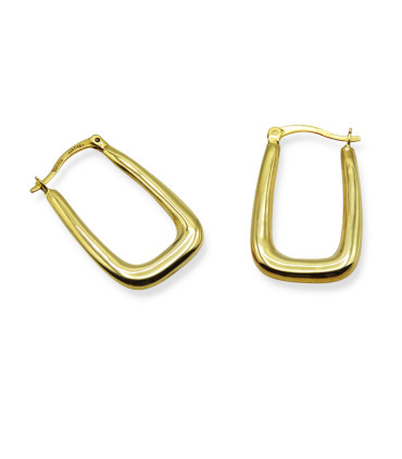 RECTANGULAR HOOP EARRING