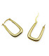 RECTANGULAR HOOP EARRING