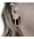 RECTANGULAR HOOP EARRING