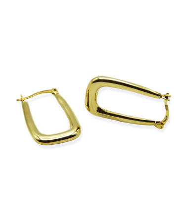 RECTANGULAR HOOP EARRING