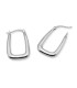 RECTANGULAR HOOP EARRING