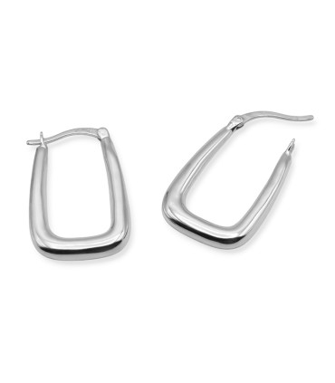 RECTANGULAR HOOP EARRING