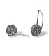 PENDIENTES BALDOSA HEXAGONAL DE GAUDÍ LARGO (PANOT GAUDÍ, BARCELONA ) PLATA