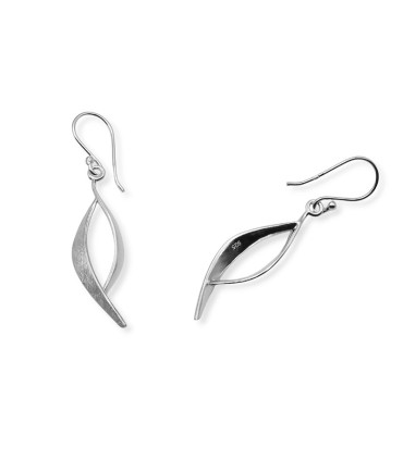 LONG EARRINGS WITH TWO TEXTURES